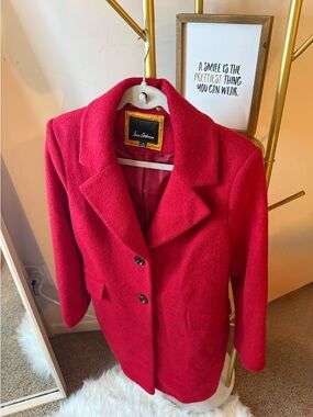 Sam Edelman Red Wool-Blend Women's Coat